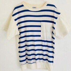 Vintage 90s Koret Blue Striped Tee Large